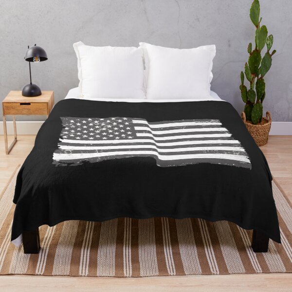 Item preview, American Flag Black & White designed and sold by Monikatees.