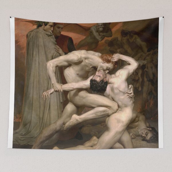 Item preview, William-Adolphe Bouguereau Dante and Virgil in Hell  designed and sold by TeeARTHY.