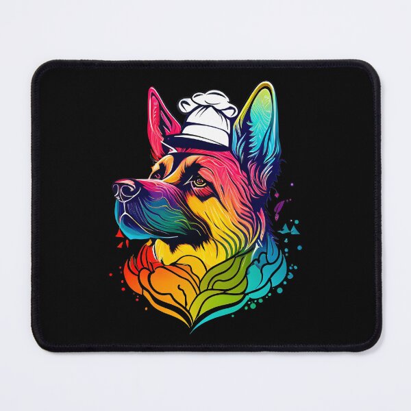 Item preview, Colorful Kawaii German Shepherd Chef designed and sold by Leonardo Palumbo.