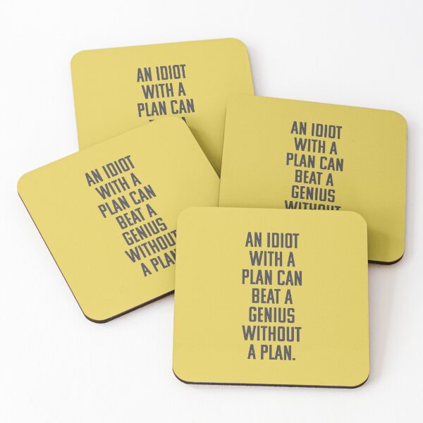 Item preview, An idiot with a plan can beat a genius without a plan. designed and sold by keilamariadesig.