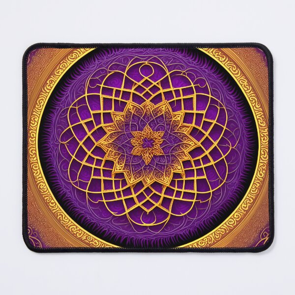 Item preview, Mandala Flower Golden Mandala Purple - Mandalas designed and sold by internlvisions.