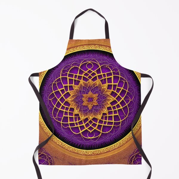 Item preview, Mandala Flower Golden Mandala Purple - Mandalas designed and sold by internlvisions.