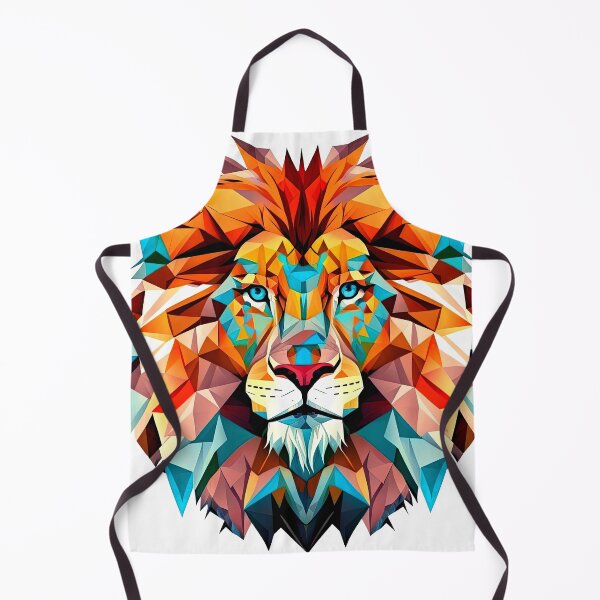 Item preview, abstract portrait of a lion with a huge mane designed and sold by Mikhail Palinchak.