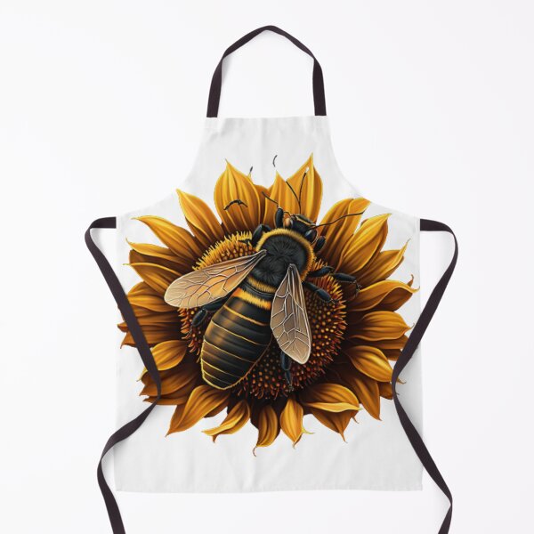 Item preview, Cool Bee on a Sunflower Design designed and sold by Latmassology.