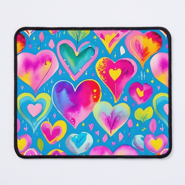 Item preview, Colorful hearts pattern designed and sold by birdiesartshop.