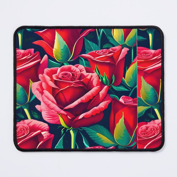 Item preview, Vibrant Beautiful Red Roses Pattern designed and sold by birdiesartshop.