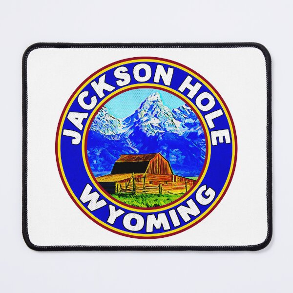 Item preview, Jackson Hole Wyoming Mountain Ski Snowboard Skiing Snowboarding Grand Teton National Park T.A. Moulton Barn designed and sold by DESTINATIONS DECAL.