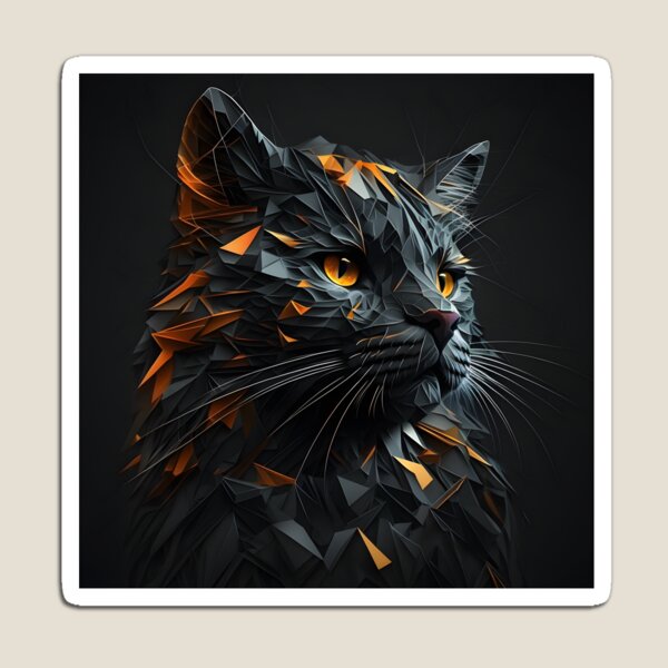 Item preview, Luxurious Black Cat in Modern Design designed and sold by Ideatopia.