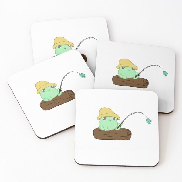 Item preview, Cute fishing frog designed and sold by Cheysartstudio.