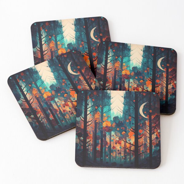 Item preview, forest abstract art designed and sold by shokA Design.