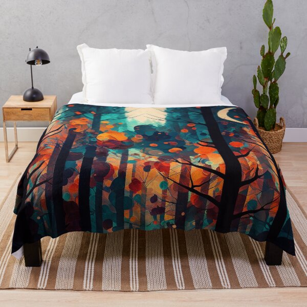 Item preview, forest abstract art designed and sold by shokA Design.