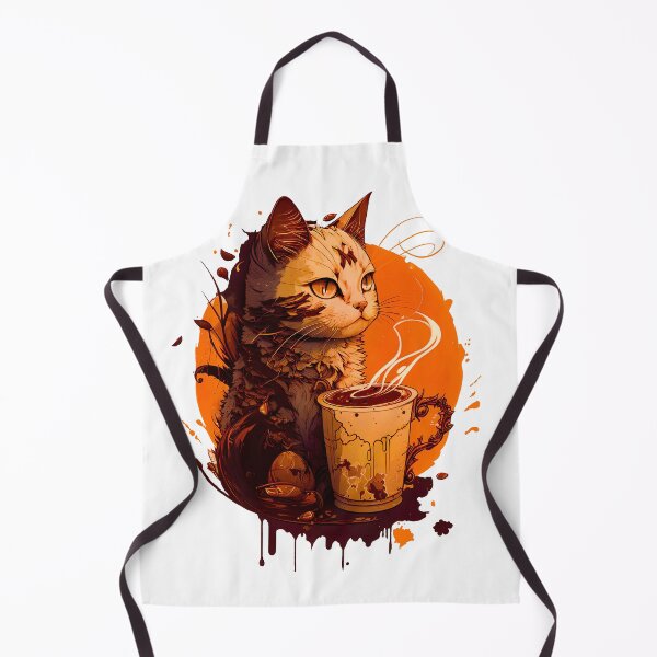 Item preview, Cat and coffee designed and sold by nemfisart.