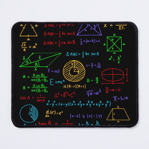 Item preview, Handwritten Geometric Formulas | Algebra Formulas Collage designed and sold by EngineersArt.