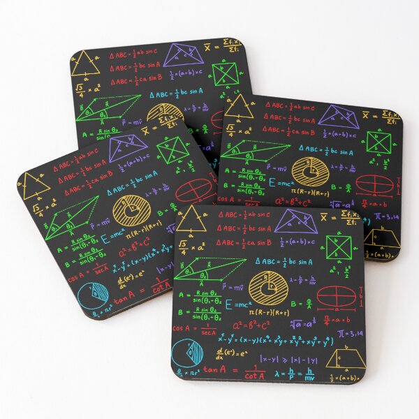 Item preview, Handwritten Geometric Formulas | Algebra Formulas Collage designed and sold by EngineersArt.