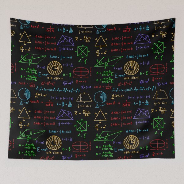 Item preview, Handwritten Geometric Formulas | Algebra Formulas Collage designed and sold by EngineersArt.