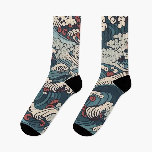Artikelvorschau, Japanische Wellen entworfen und verkauft von Psy-Dye-AI.
