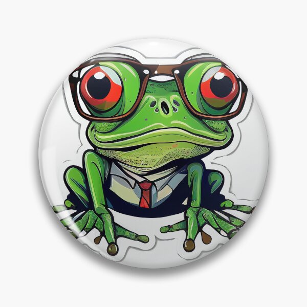 Item preview, Baby New School Style Green Frog designed and sold by BrinaandPops.