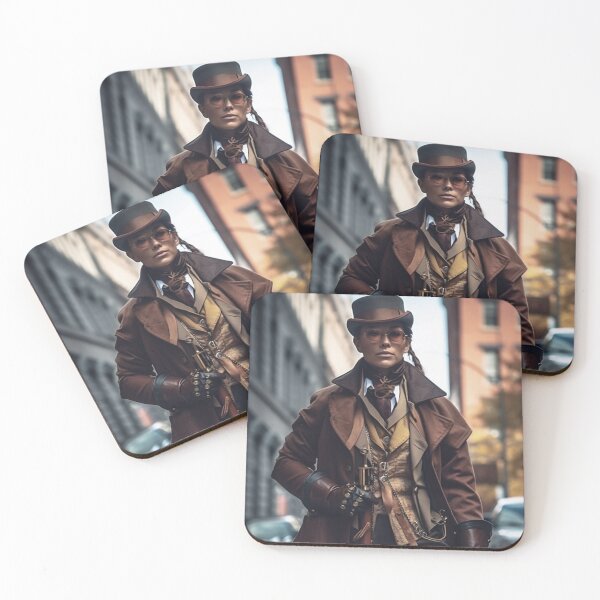Item preview, Step into the Past with this Stunning Steampunk Detective Portrait designed and sold by CreationP.