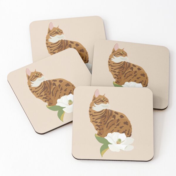 Item preview, Bengal Cat Illustration designed and sold by Botanical Cat.