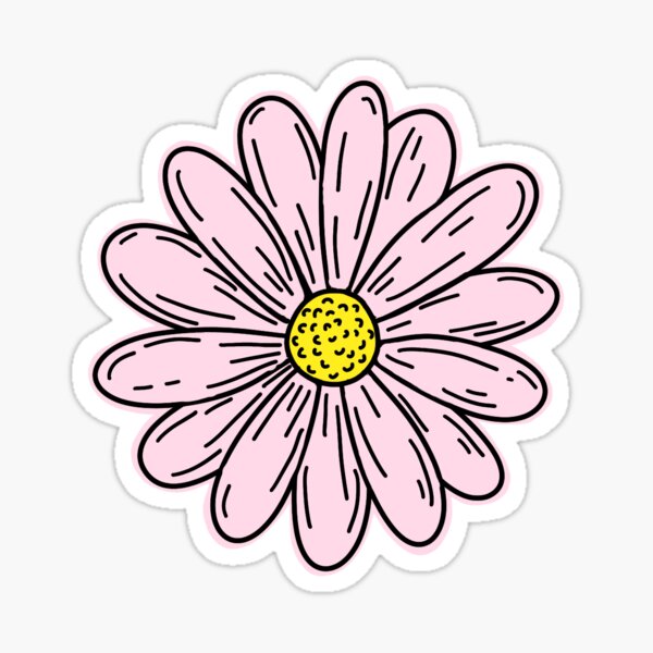 9 pack of daisy stickers Sticker for Sale by eviej19