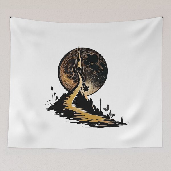 Item preview, Rocket Ship to Space designed and sold by ShadowAndSlate.