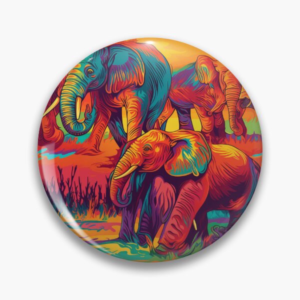 Item preview, Rivers of Elephants Tile designed and sold by Richard-Y.