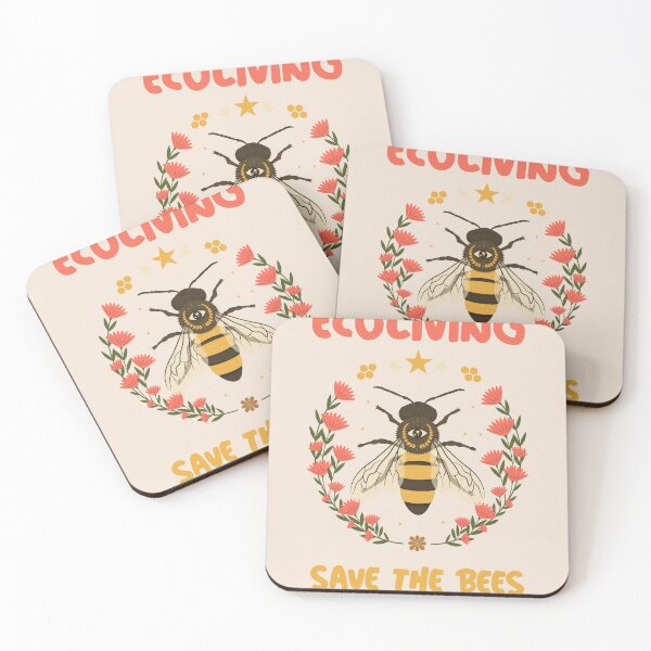 Item preview, Ecoliving - Save the Bees - Flower and Bee designed and sold by ElLocoMus.