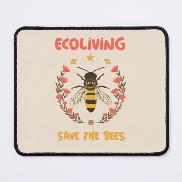 Item preview, Ecoliving - Save the Bees - Flower and Bee designed and sold by ElLocoMus.