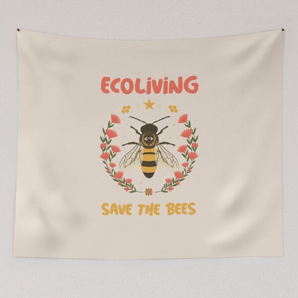 Item preview, Ecoliving - Save the Bees - Flower and Bee designed and sold by ElLocoMus.