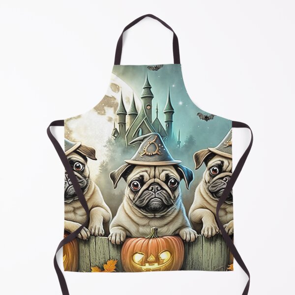 Item preview, Pug Dogs Halloween Wizards & Witches designed and sold by candiscamera.