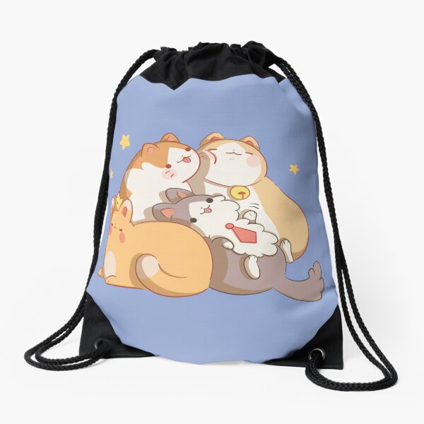 Comfy Cat Pals Drawstring Bag