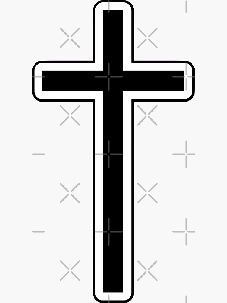 Christian cross, cool Christian, clergy Cross' Sticker