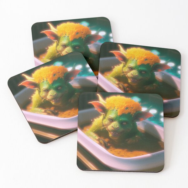 Item preview, Cheddar Goblin Takes a Bath designed and sold by technoflora.