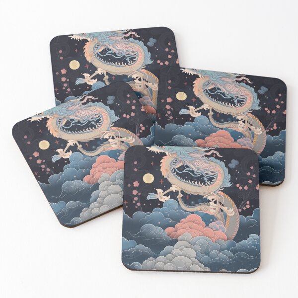 Item preview, Playful Chinese Dragon in Dreamy Sky designed and sold by midgpt journey.