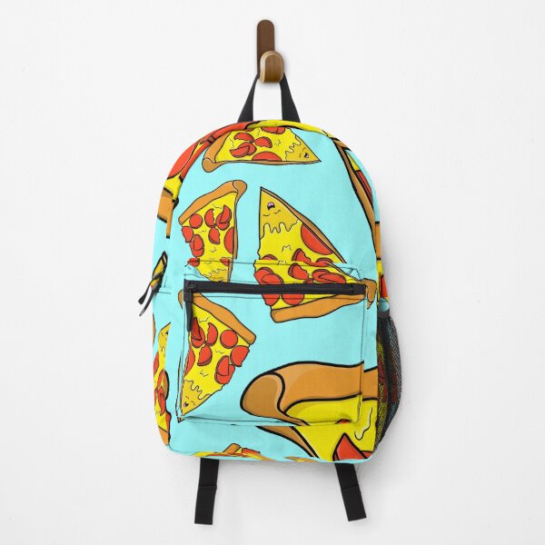 Item preview, Pepperoni Pizza Pattern on Blue Background designed and sold by CharlieCreates.