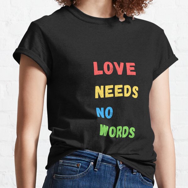 Item preview, Love needs no words designed and sold by hifivegold.