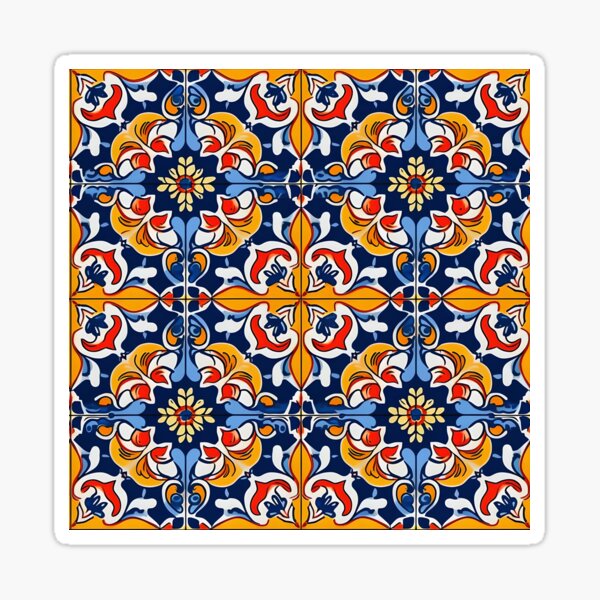 Sicilian Tile Stickers for Sale