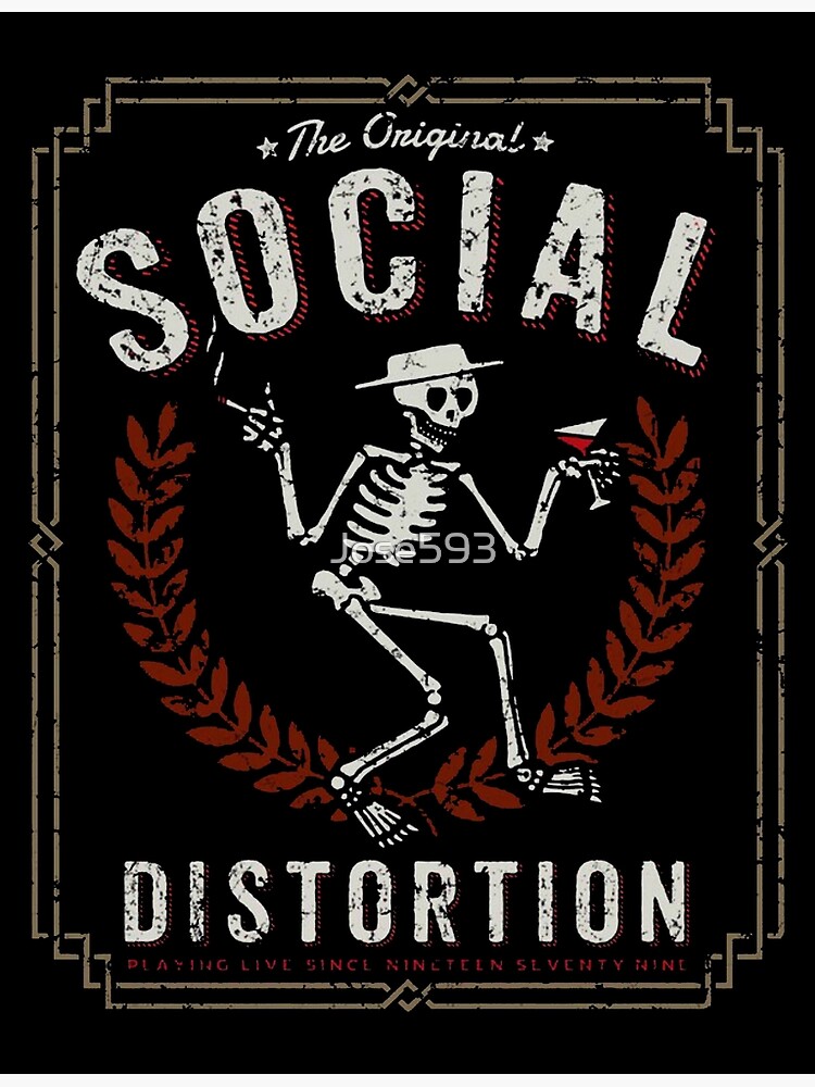 通販ネット SOCIAL DISTORTION 3 シルクスクリーン ポスター 