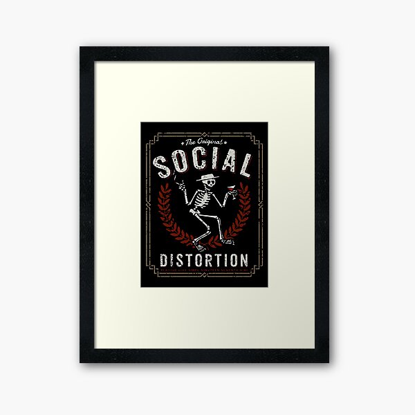 SOCIAL DISTORTION Framed Art Print