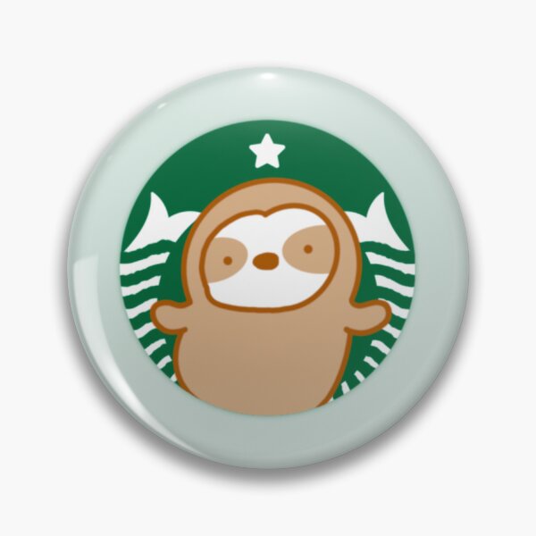 Item preview, Cute Coffee Shop Logo Sloth designed and sold by theslothinme.