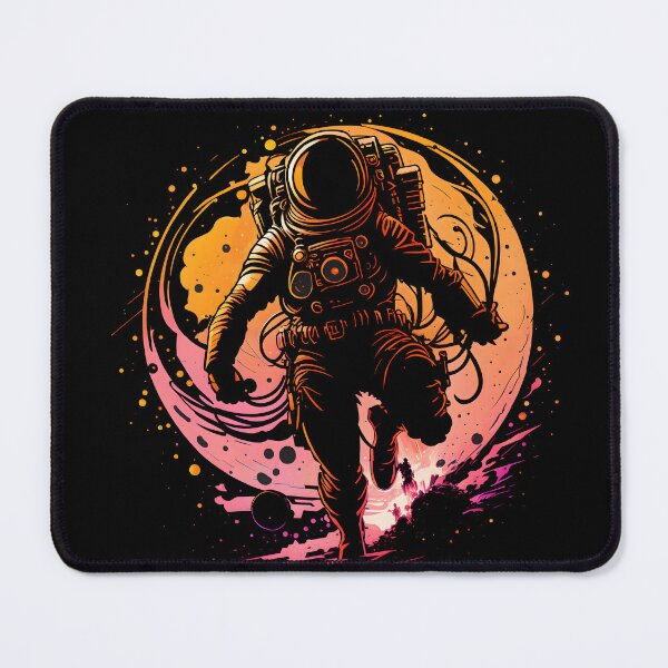 Item preview, Cosmic Odyssey: Vibrant Astronaut Emblem designed and sold by ByteyCreatives.