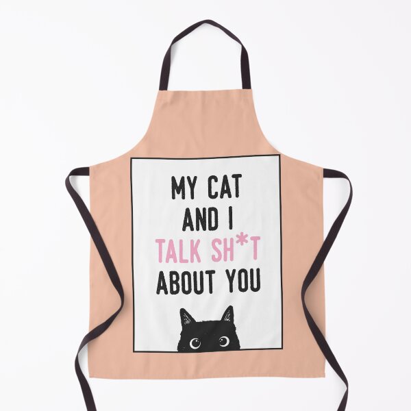 Item preview, My Cat and I Talk Sh*t About You, Peach designed and sold by sweetbelle.