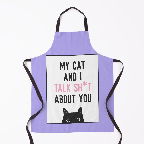 Item preview, My Cat and I Talk Sh*t About You, Purple designed and sold by sweetbelle.