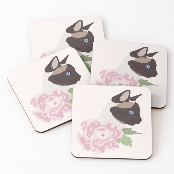 Item preview, Siamese cat designed and sold by Botanical Cat.