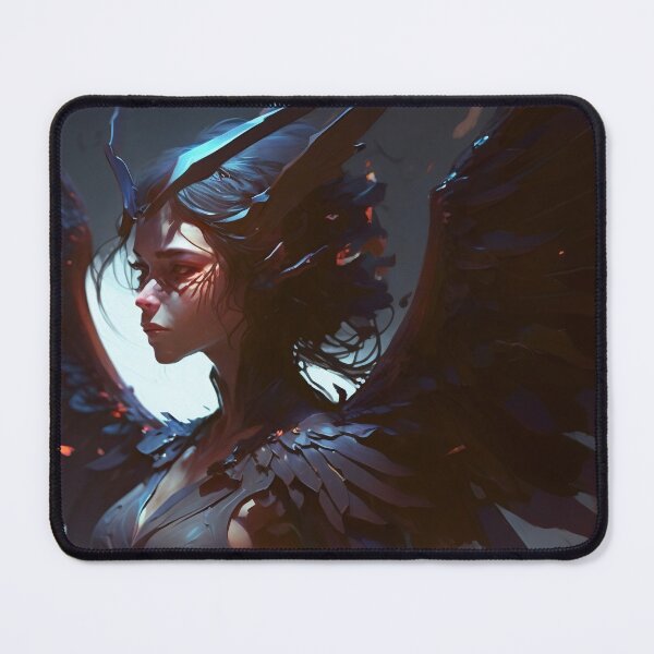 Artikelvorschau, Dark Angelic Daemoness: Ein digitales Gemälde einer geflügelten Verführerin entworfen und verkauft von oanaunciuleanu.