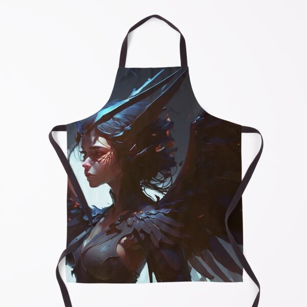 Item preview, Dark Angelic Daemoness: A Digital Painting of a Winged Temptress designed and sold by oanaunciuleanu.