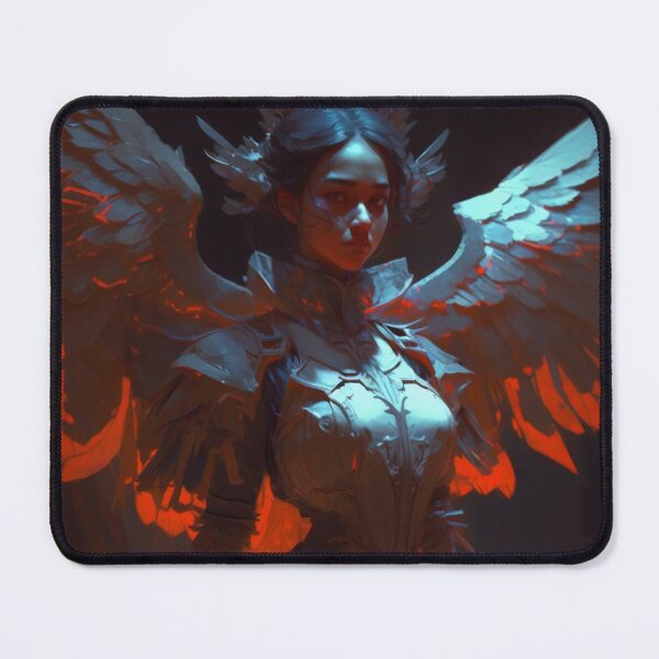 Artikelvorschau, Dark Angelic Daemoness: Ein digitales Gemälde einer geflügelten Verführerin entworfen und verkauft von oanaunciuleanu.