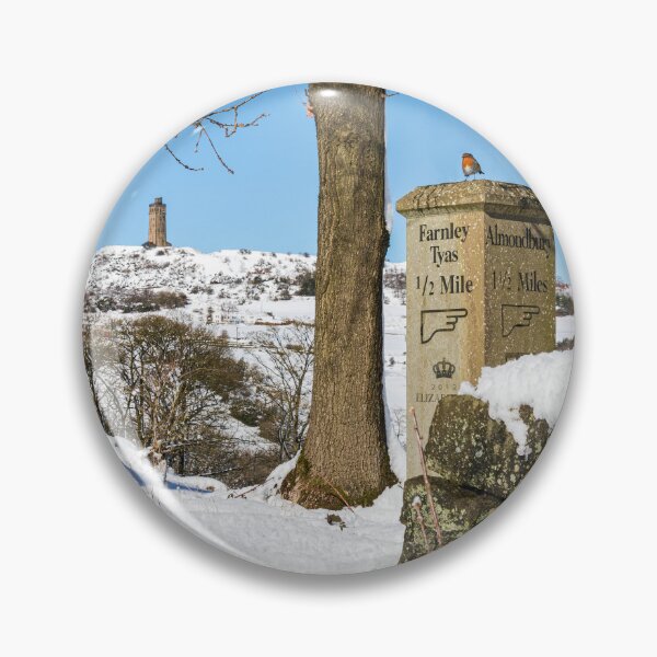 Aperçu de l'œuvre Castle Hill et Robin dans la neige créée et vendue par Paul Barnett.