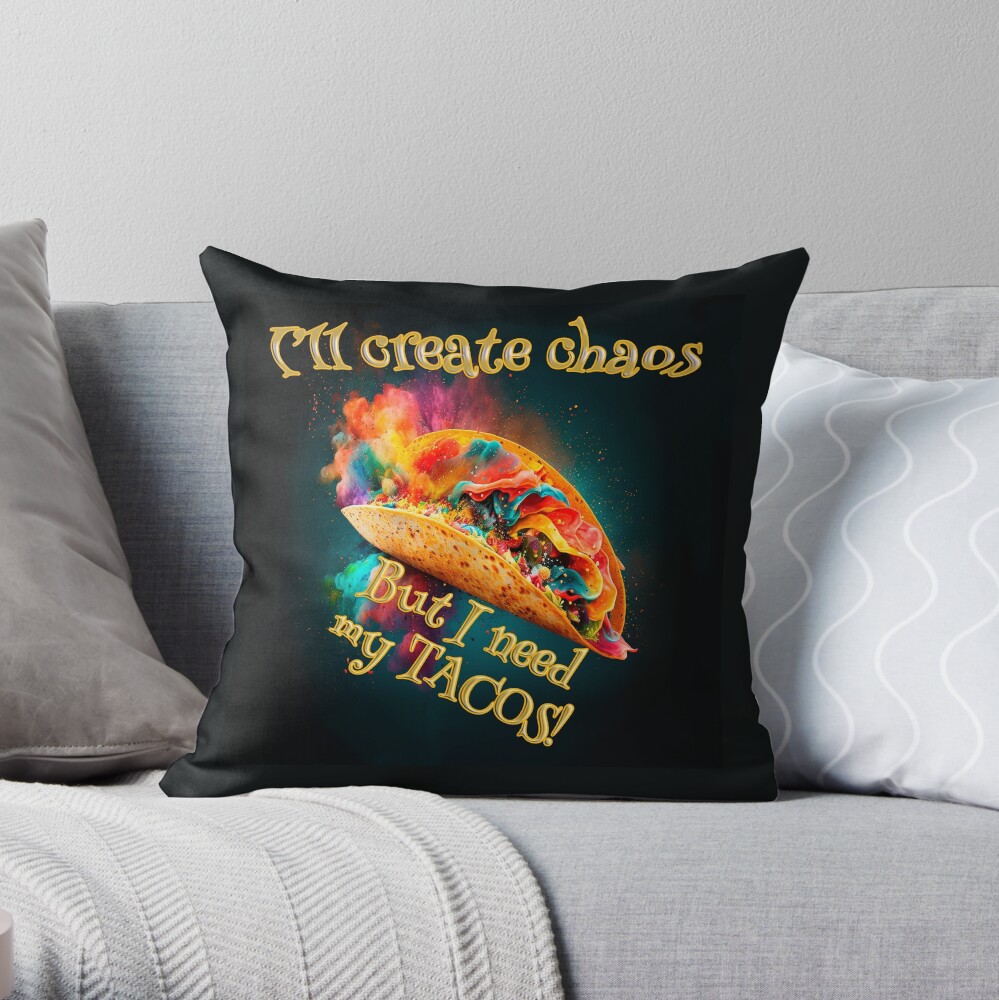 Taco store shaped pillow