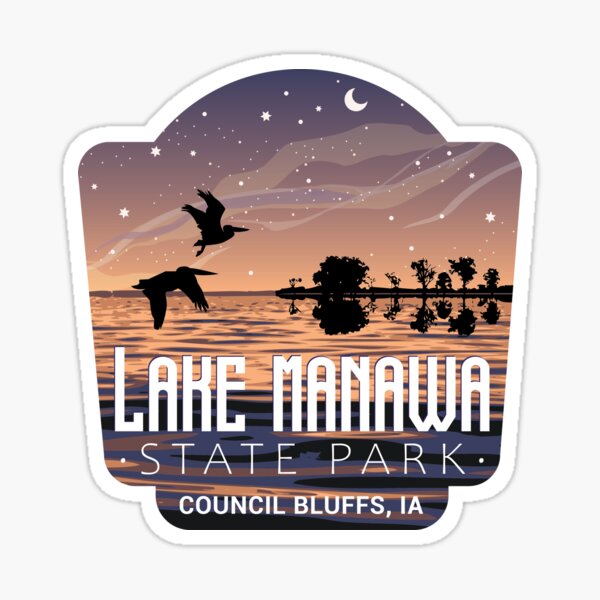 Item preview, Lake Manawa State Park designed and sold by NaomiFriend.